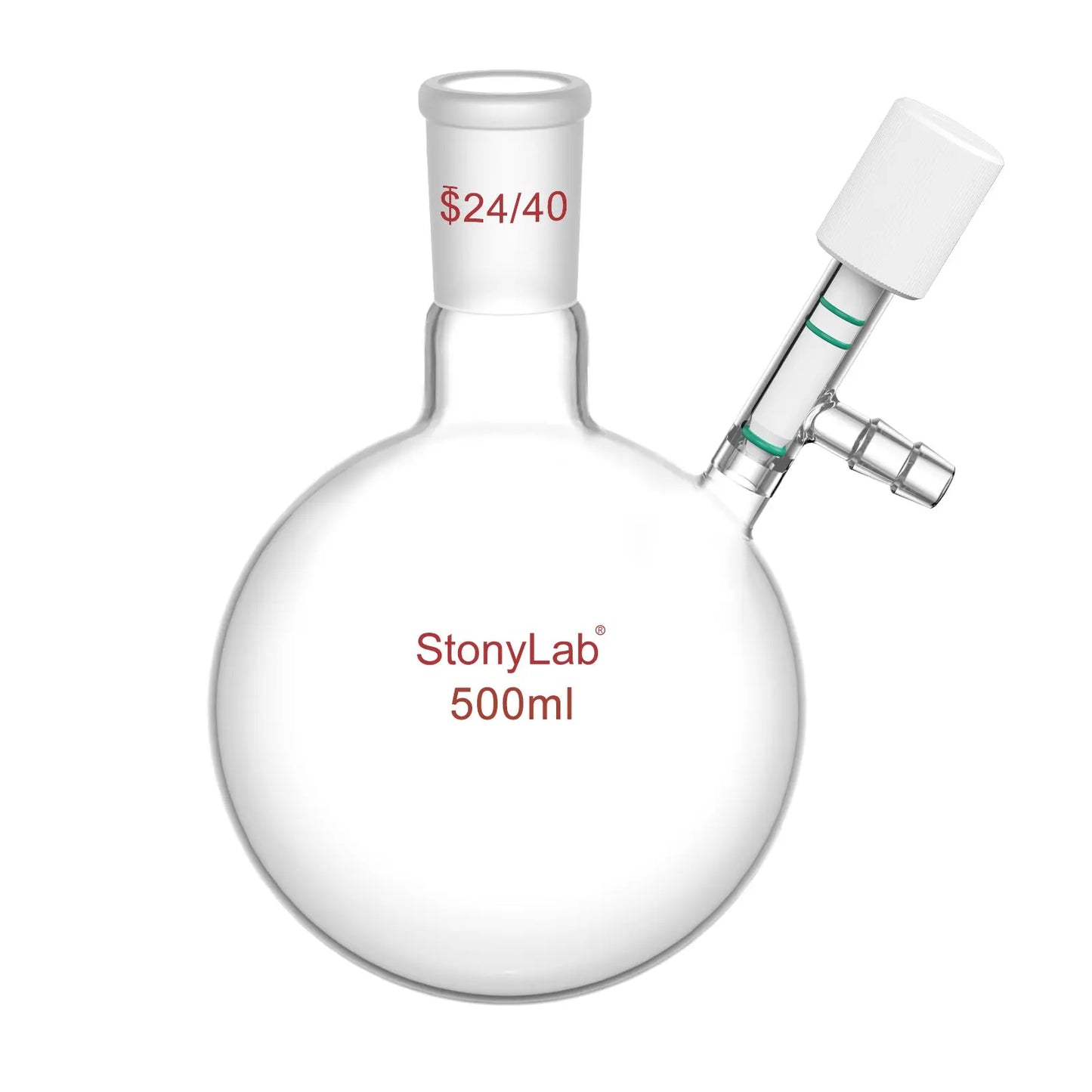 Schlenk Flask, 24/40 Joint, 500/1000 ml Flasks-Round Bottom-1 Neck