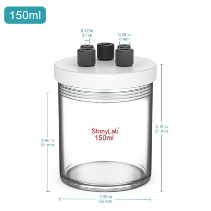 Sealed Electrolytic Cell [50-200 ml] Electrolyzer-Single Chamber