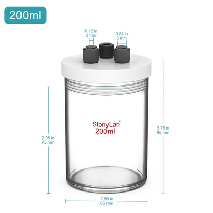 Sealed Electrolytic Cell [50-200 ml] Electrolyzer-Single Chamber