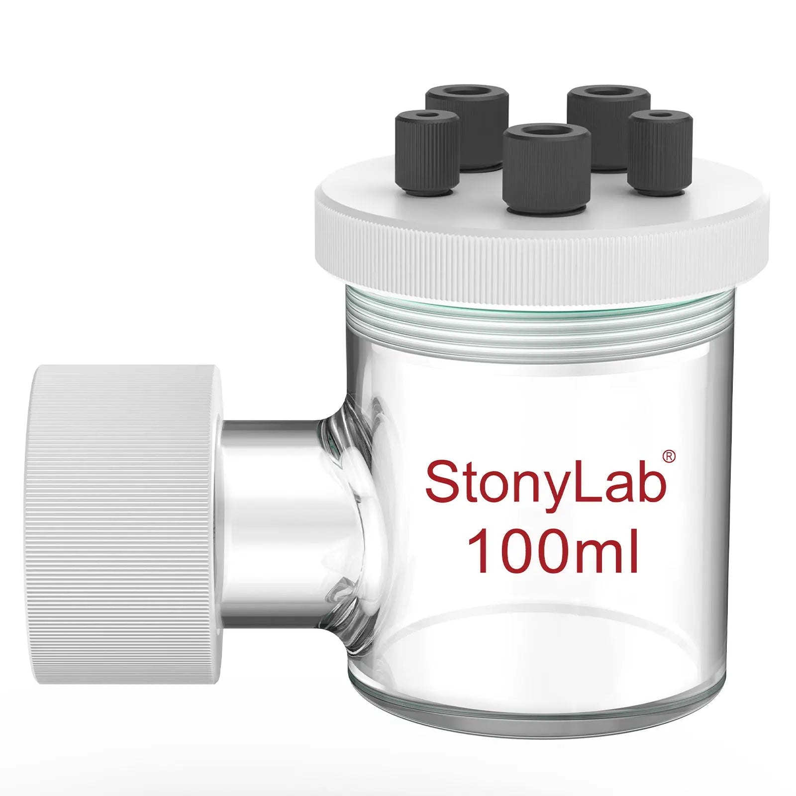 StonyLab Sealed Electrolytic Cell with Quartz Side Window [50-100 ml] for professional laboratory applications