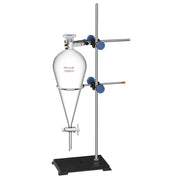 Laboratory separatory funnel stand set 1000 ml borosilicate glass sep funnel with PTFE stopcock for liquid-liquid extraction and chemical separation StonyLab