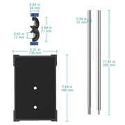 Laboratory separatory funnel stand set 1000 ml borosilicate glass sep funnel with PTFE stopcock for liquid-liquid extraction and chemical separation StonyLab