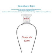 StonyLab Separatory Funnel heavy duty chemical processing configuration