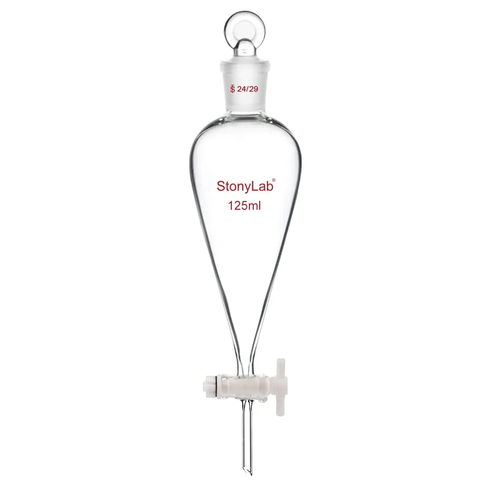 StonyLab Separatory Funnel with 24 heavy duty chemical processing configuration