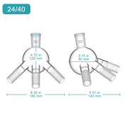 Close-up view showing the precise design and material of StonyLab Short Path Distillation Receiver