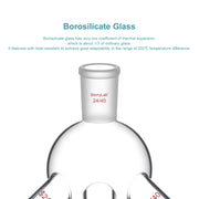 Side view and dimensional layout of the durable StonyLab Short Path Distillation Receiver