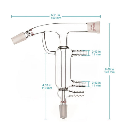 Short Path Distilling Adapter - StonyLab Adapters - Distilling 