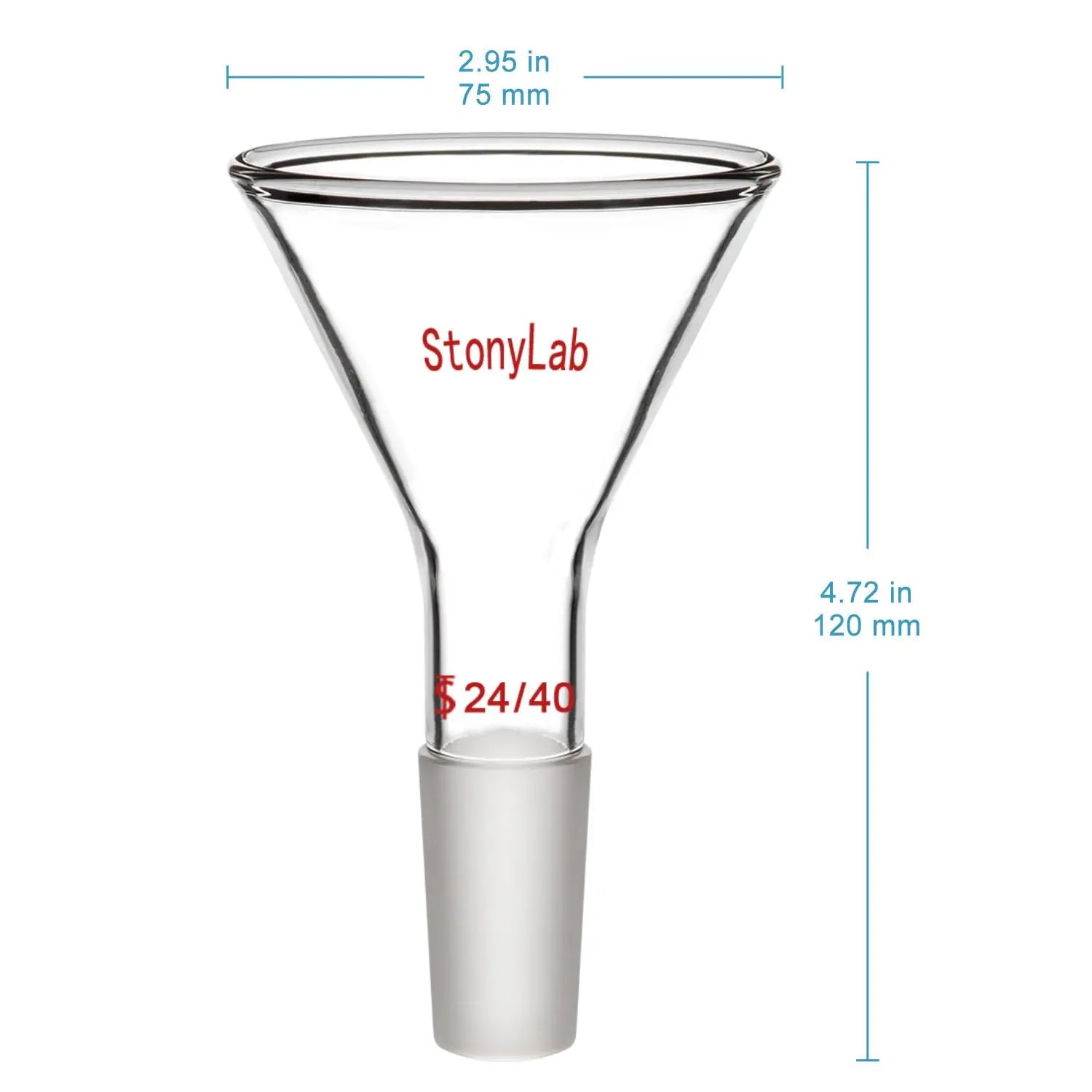 Short Stem Powder Funnel Filter Funnel Funnels - Glass/Powder/Weighing/Equalizing