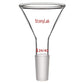 Short Stem Powder Funnel Filter Funnel - StonyLab Funnels - Glass/Powder/Weighing/Equalizing 75-mm
