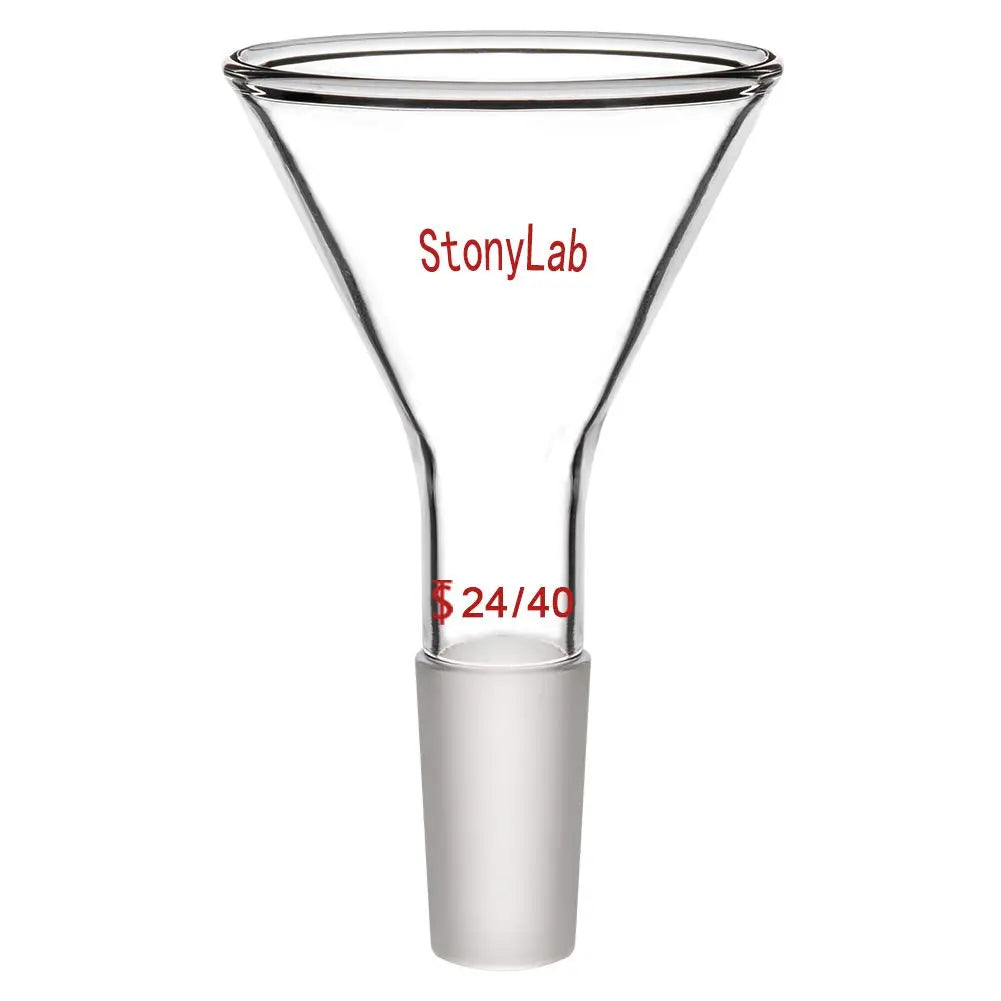 Short Stem Powder Funnel Filter Funnel - StonyLab Funnels - Glass/Powder/Weighing/Equalizing 75-mm