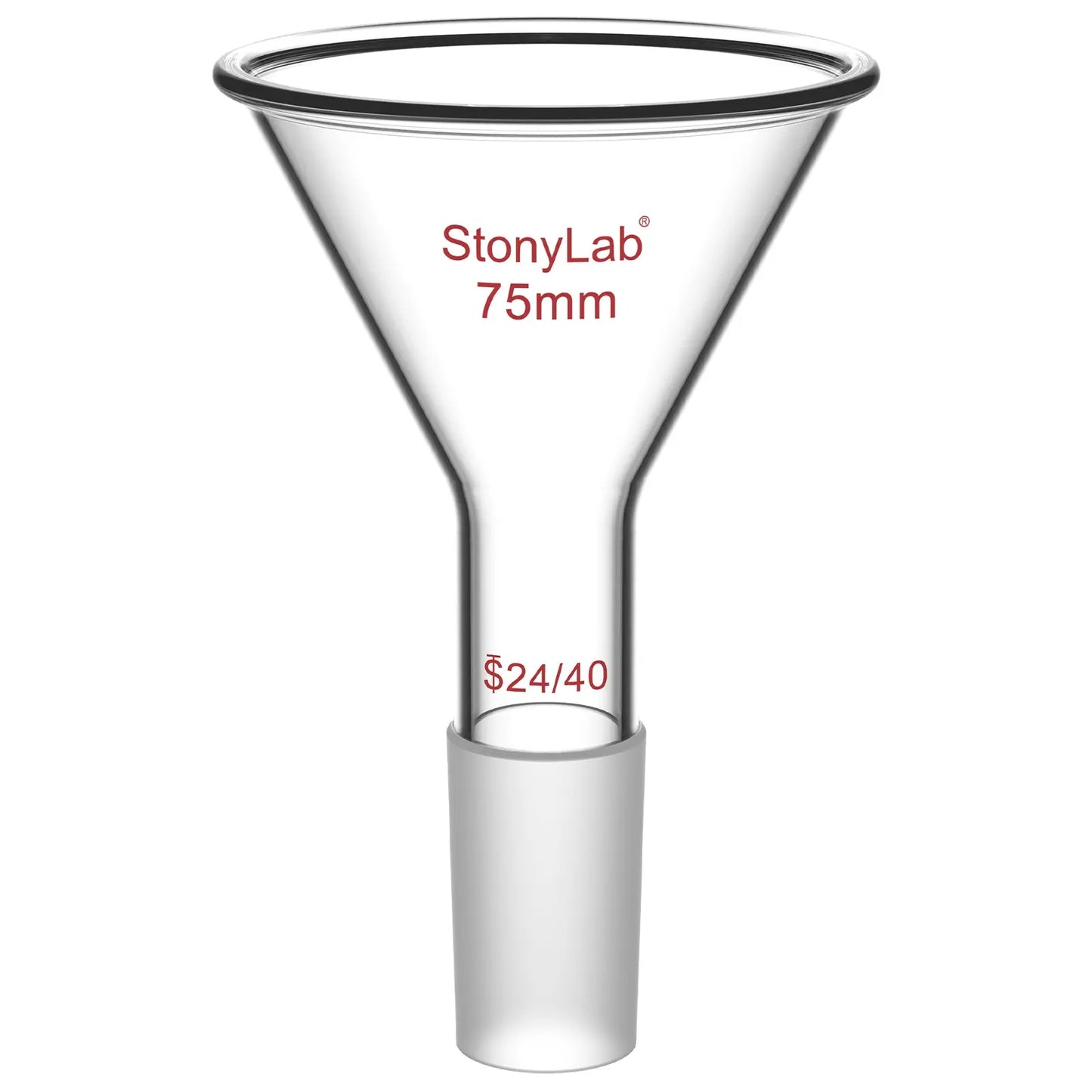 Short Stem Powder Funnel, 14/20, 19/22, 24/40 Joint Funnels-Powder Funnels
