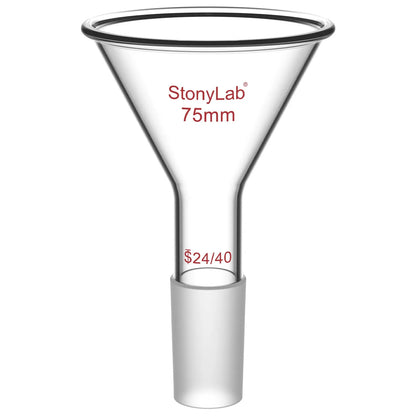Short Stem Powder Funnel, 14/20, 19/22, 24/40 Joint Funnels-Powder Funnels