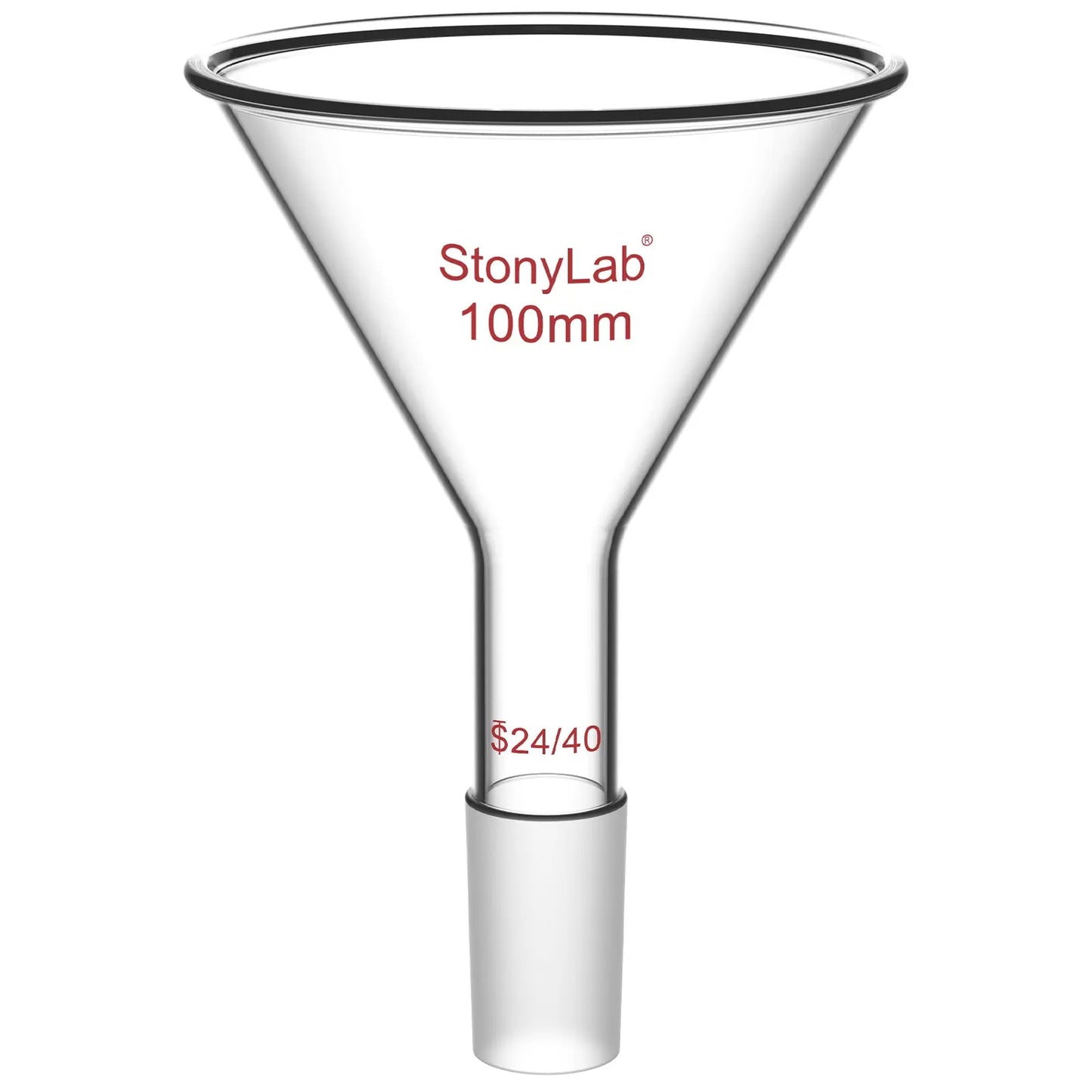 Short Stem Powder Funnel, 14/20, 19/22, 24/40 Joint Funnels-Powder Funnels