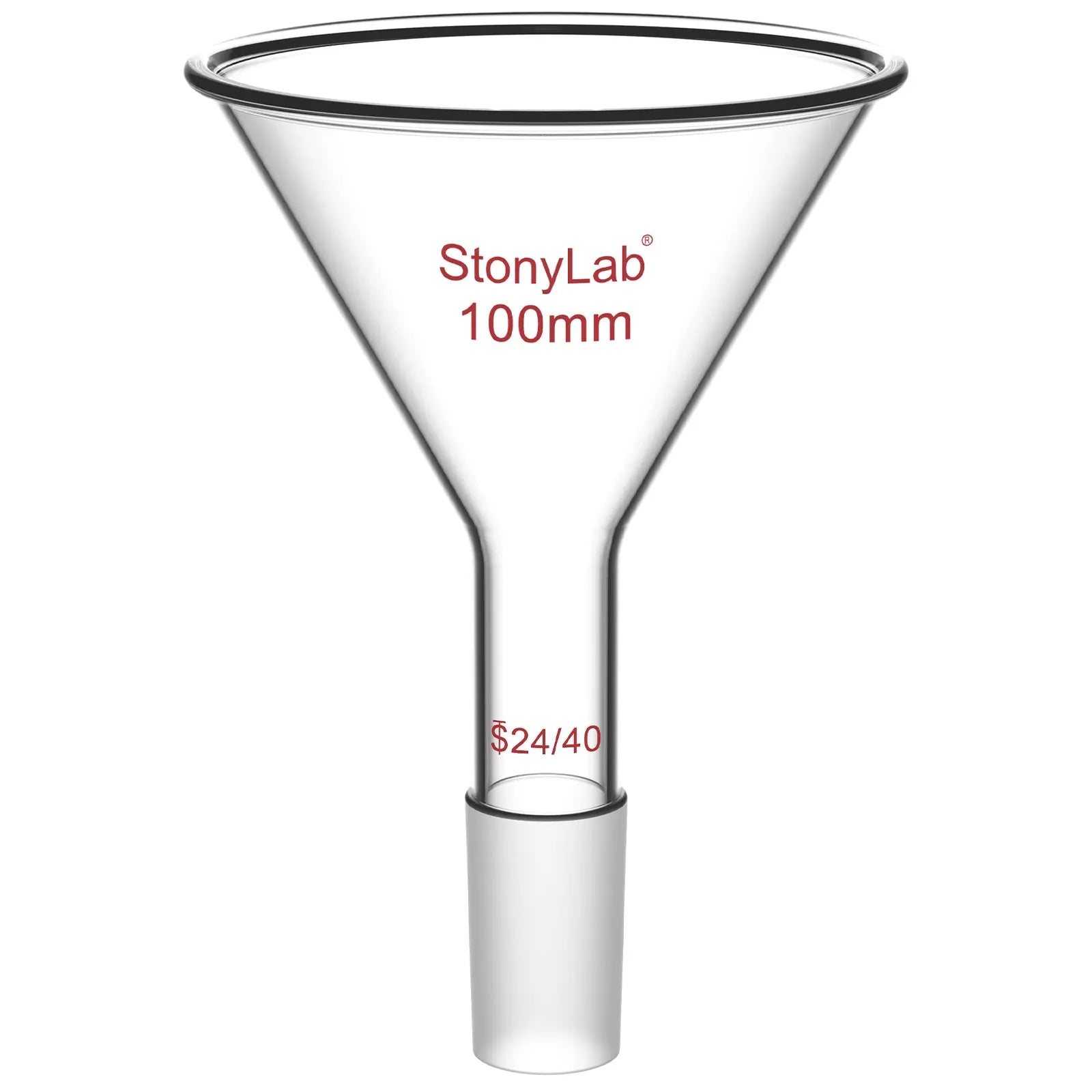 StonyLab Short Stem Powder Funnel for professional laboratory applications