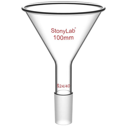 Short Stem Powder Funnel, 14/20, 19/22, 24/40 Joint Funnels-Powder Funnels