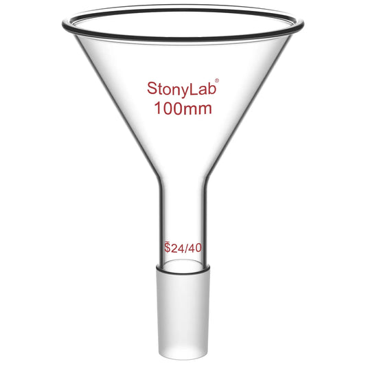 Short Stem Powder Funnel, 14/20, 19/22, 24/40 Joint Funnels-Powder Funnels