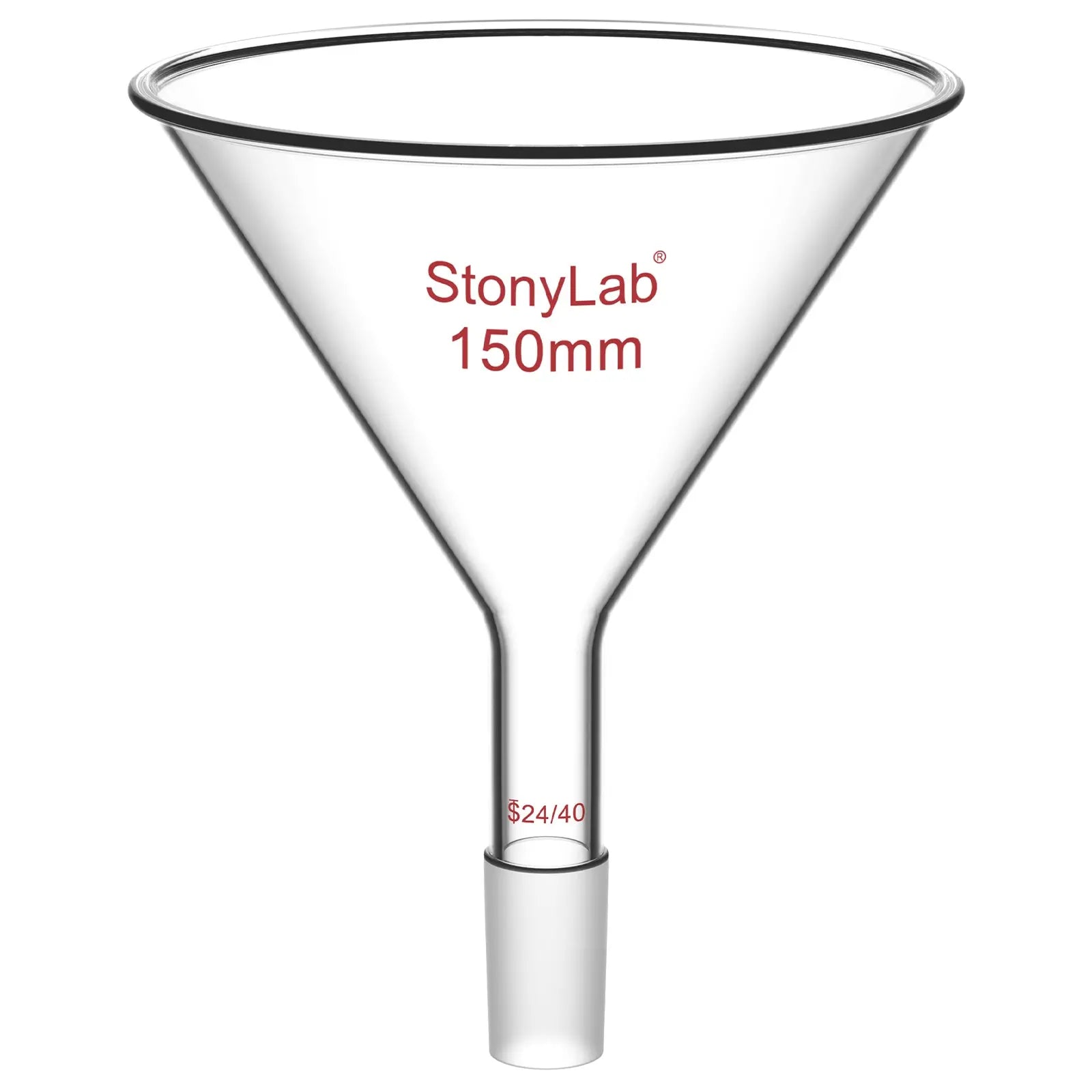 Comprehensive product view and setup components for StonyLab Short Stem Powder Funnel