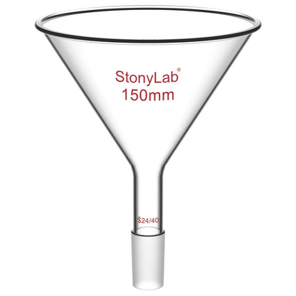 Short Stem Powder Funnel, 14/20, 19/22, 24/40 Joint Funnels-Powder Funnels