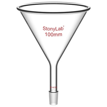 Short Stem Powder Funnel, 14/20, 19/22, 24/40 Joint Funnels-Powder Funnels