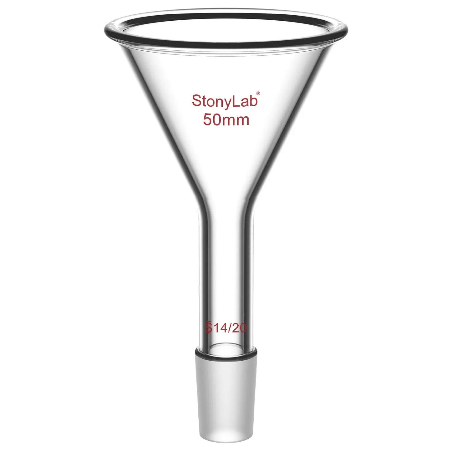Short Stem Powder Funnel, 14/20, 19/22, 24/40 Joint Funnels-Powder Funnels