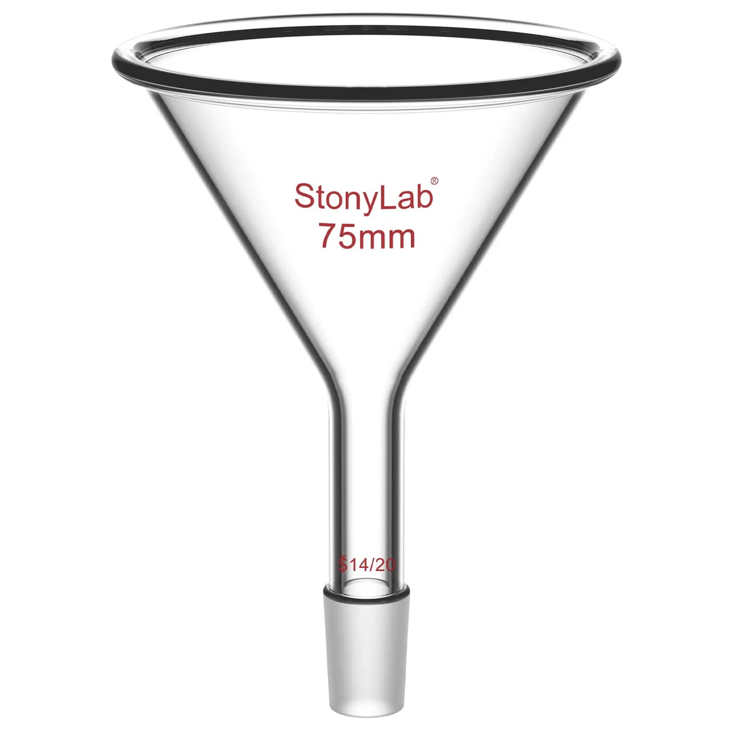 Short Stem Powder Funnel, 14/20, 19/22, 24/40 Joint Funnels-Powder Funnels
