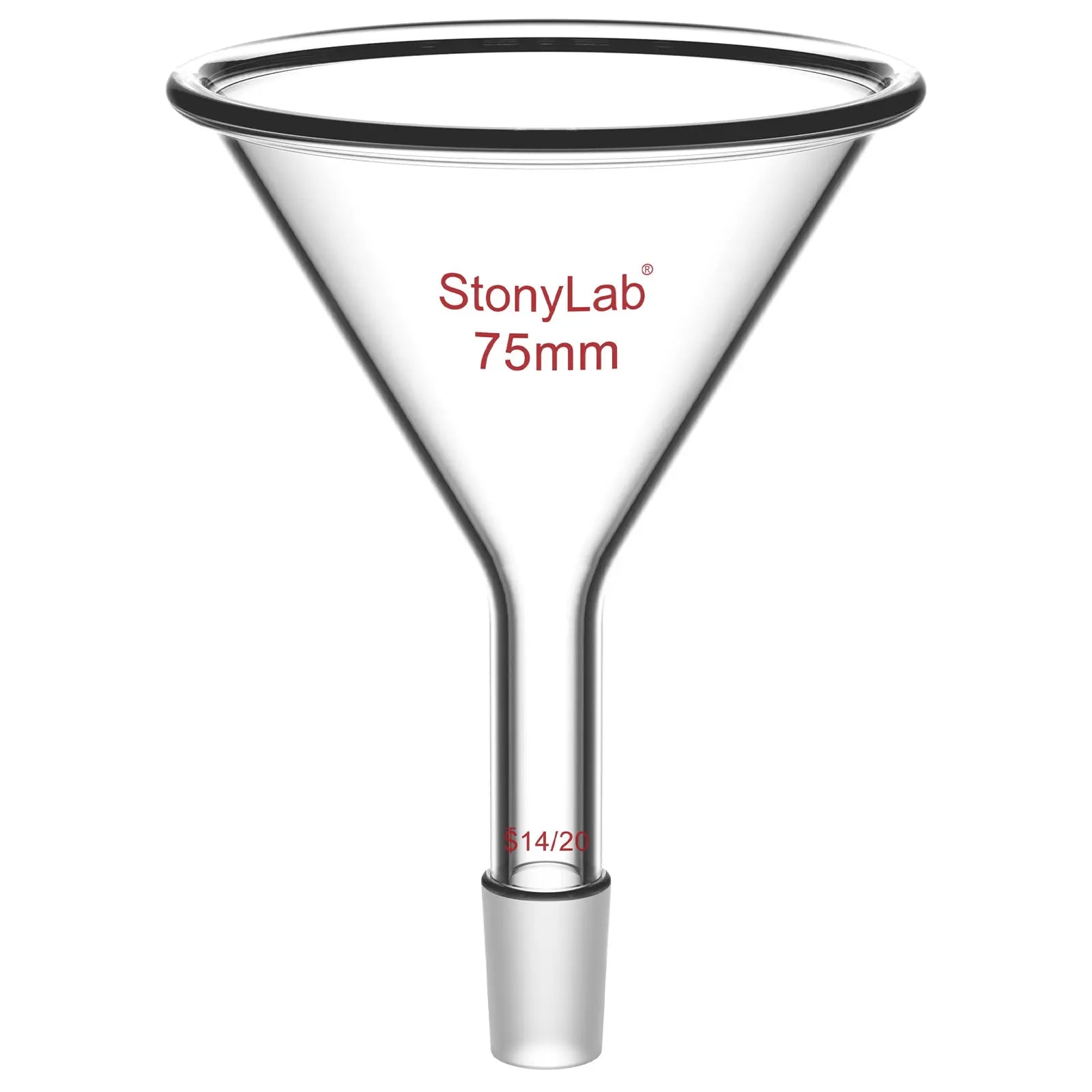 Comprehensive product view and setup components for StonyLab Short Stem Powder Funnel