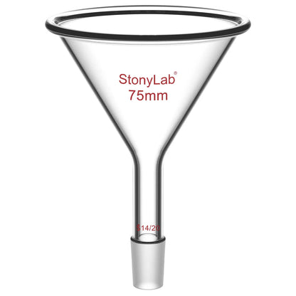 Short Stem Powder Funnel, 14/20, 19/22, 24/40 Joint Funnels-Powder Funnels