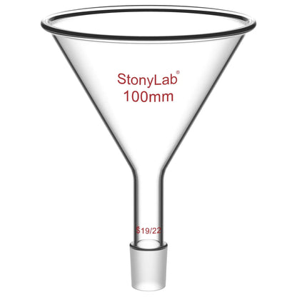 Short Stem Powder Funnel, 14/20, 19/22, 24/40 Joint Funnels-Powder Funnels