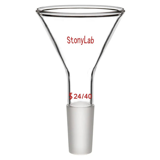 Short Stem Powder Funnel, Joint: 14/20, 19/22, 24/40 Funnels-Powder Funnels 24/40 / 75 mm (2.95 in)
