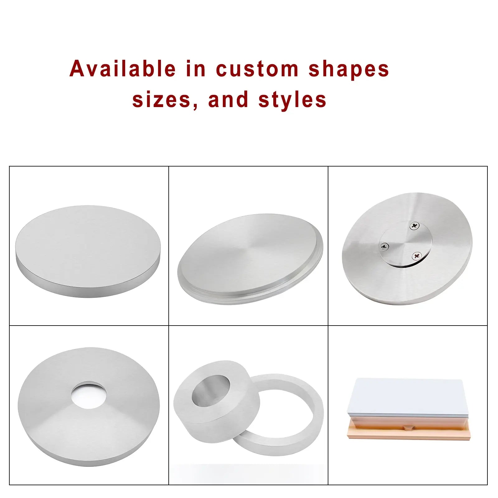 Side view and dimensional layout of the durable StonyLab Silicon (Si) Sputtering Target