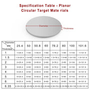 StonyLab Silicon (Si) Sputtering Target heavy duty chemical processing configuration