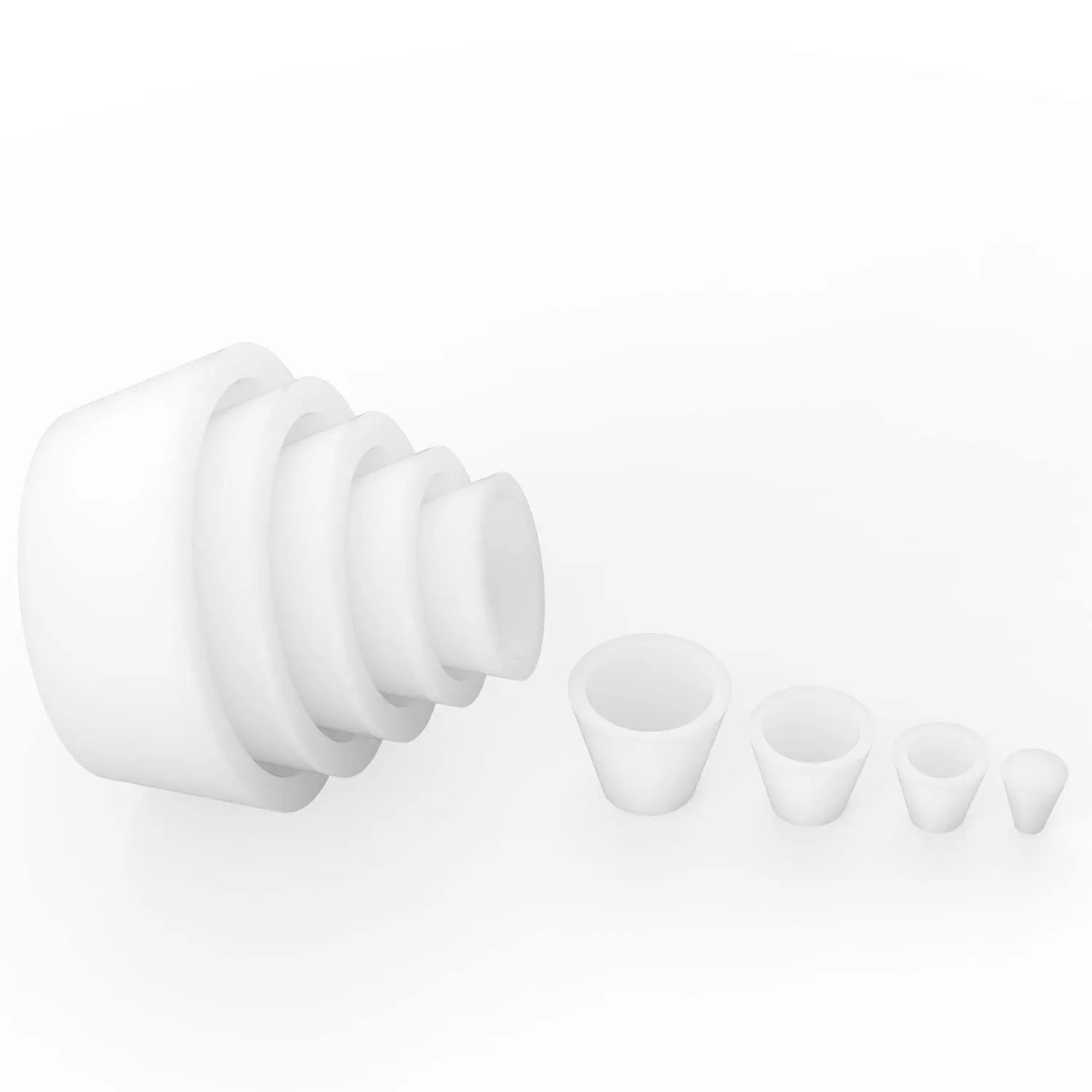Side view and dimensional layout of the durable StonyLab Silicone Filter Adapter Cones