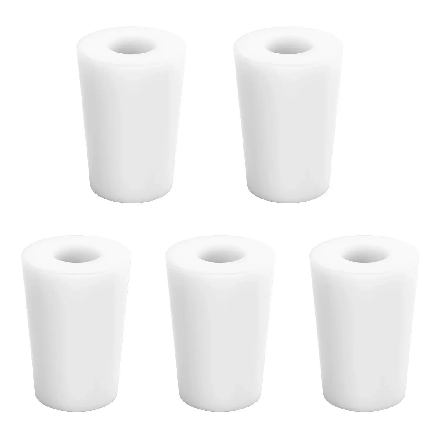 Silicone Stoppers, One-Hole, 5 Pack Stoppers-Silicone