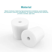 Alternative angle showing underlying build quality of StonyLab Silicone Stopper Single-Hole Feedthrough for Tubing & Probes