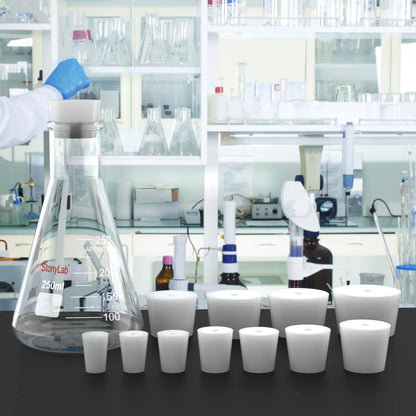 Silicone Stoppers, One-Hole, 5-Pack Stoppers-Silicone