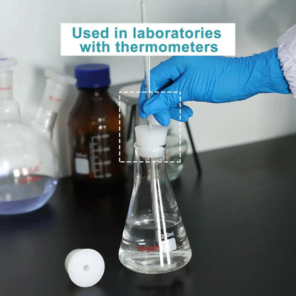 Silicone Stoppers, One-Hole, 5-Pack Stoppers-Silicone