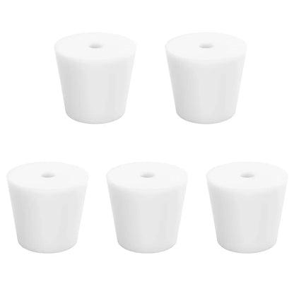 Silicone Stoppers, One-Hole, 5-Pack Stoppers-Silicone