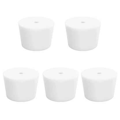 Silicone Stoppers, One-Hole, 5-Pack Stoppers-Silicone