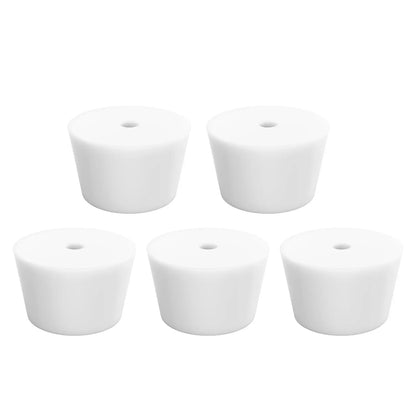 Silicone Stoppers, One-Hole, 5 Pack Stoppers-Silicone