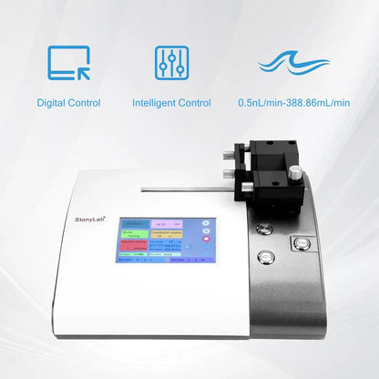 Single-Channel Syringe Pump for 1-50 ml Syringes , 0.0875 - 43.349 L/min Syringe Pump