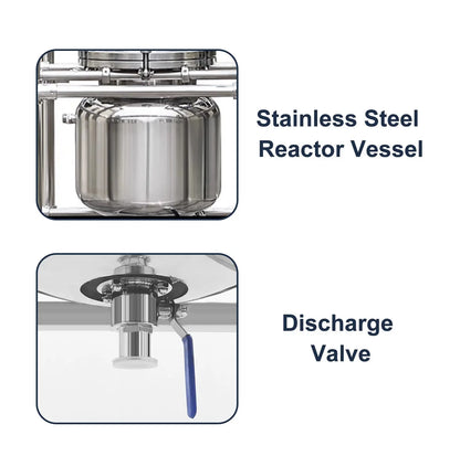 Single-Jacketed Stainless Steel Reactor Stainless Steel Reactor-1L