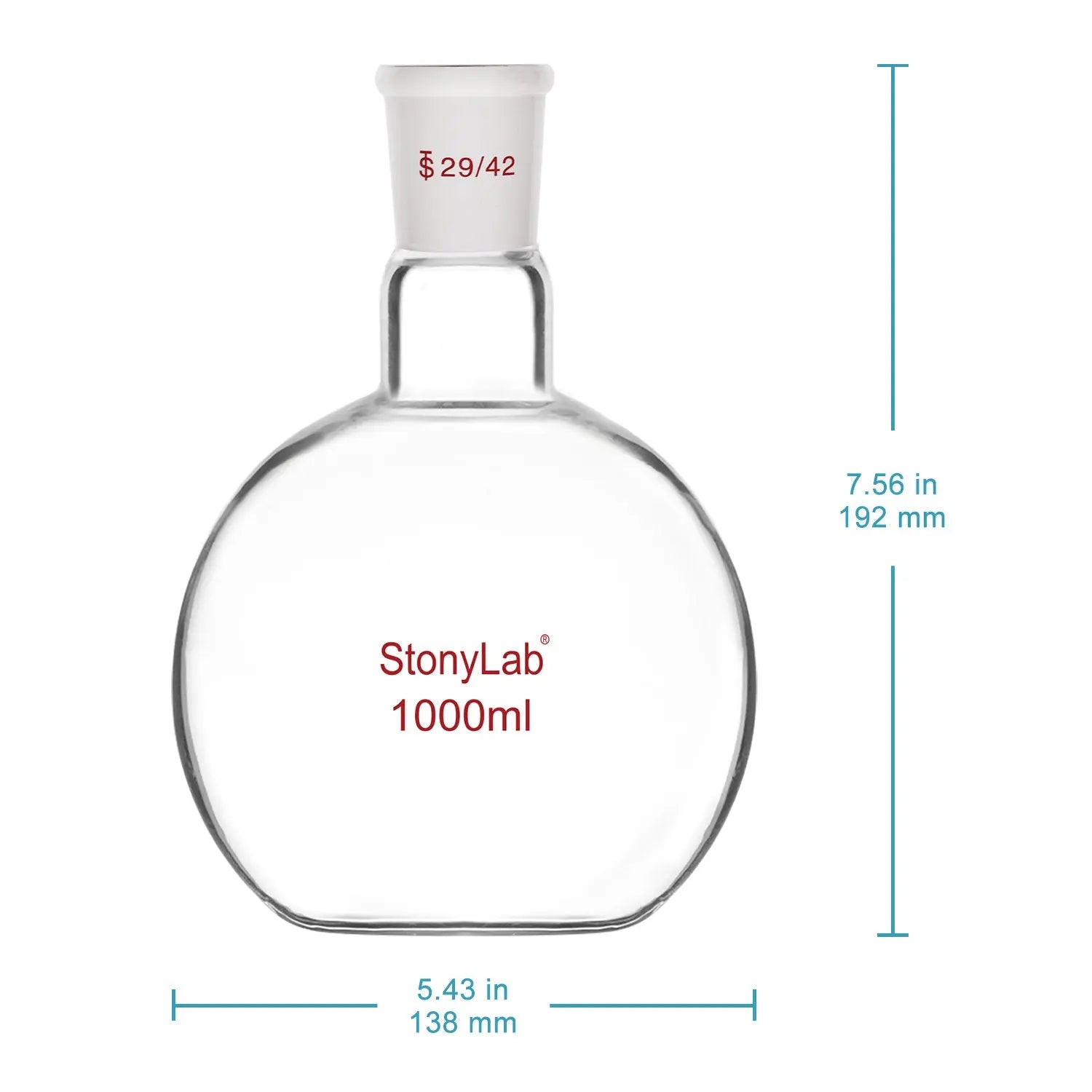 Single Neck Flat Bottom Flask Flasks - Flat Bottom