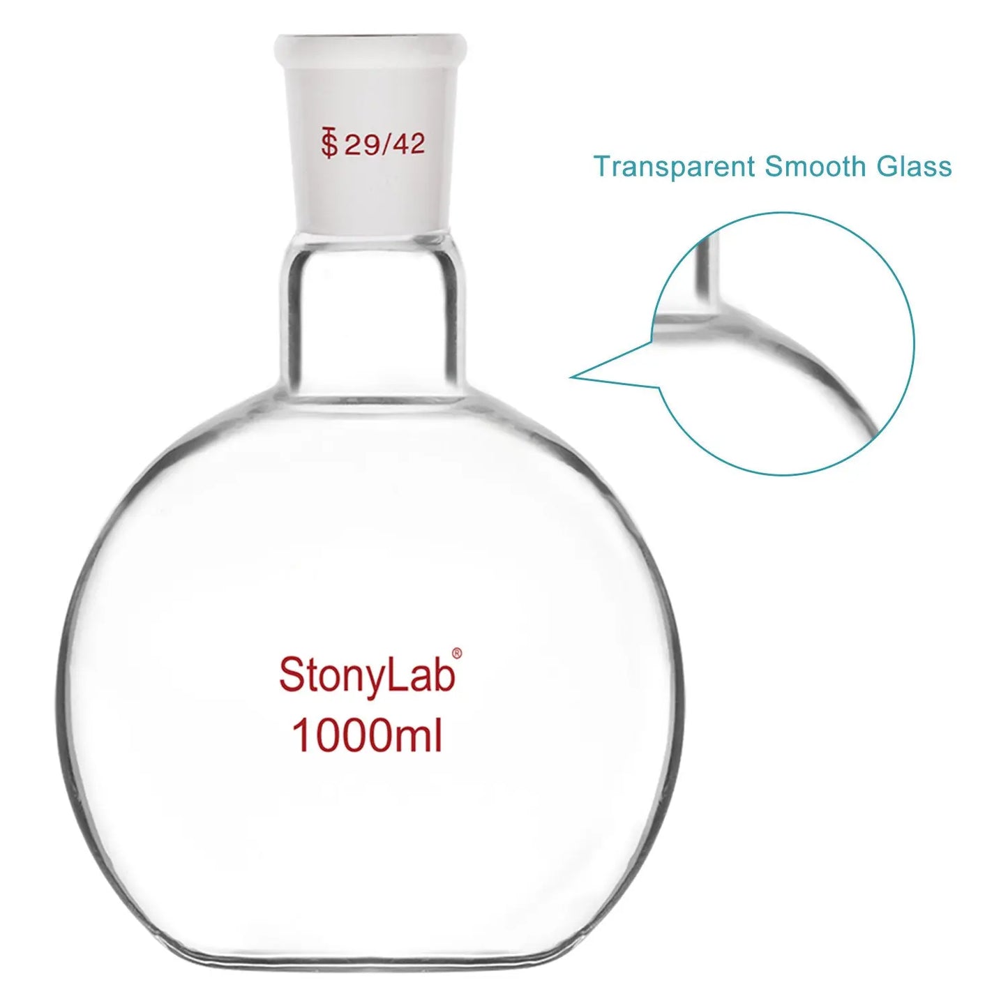 Single Neck Flat Bottom Flask Flasks - Flat Bottom