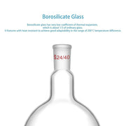 StonyLab Single Neck Flat Bottom Flask heavy duty chemical processing configuration