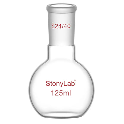 Single Neck Flat Bottom Flask, 24/40 Joint, 50-5000 ml Flasks-Flat Bottom-1 Neck