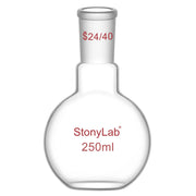 Comprehensive product view and setup components for StonyLab Single Neck Flat Bottom Flask