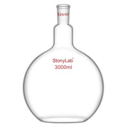 Comprehensive product view and setup components for StonyLab Single Neck Flat Bottom Flask