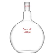 Comprehensive product view and setup components for StonyLab Single Neck Flat Bottom Flask