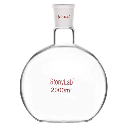 Single Neck Flat Bottom Flask, 29/42 Joint, 1000-2000 ml Flasks-Flat Bottom 2000 ml