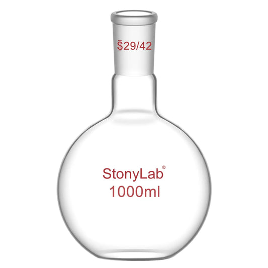 Single Neck Flat Bottom Flask, 29/42 Joint, 1000-2000 ml Flasks-Flat Bottom-1 Neck